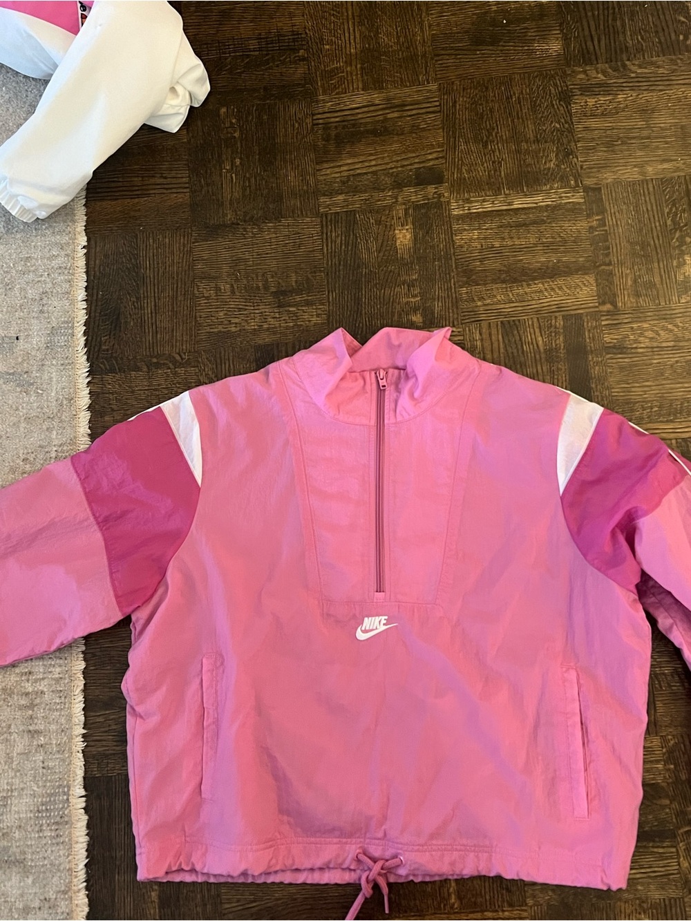 Nike Pink & Magenta Half-Zip Windbreaker Jacket